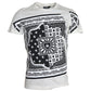 Dolce & Gabbana White Graphic Print Cotton Crew Neck T-shirt