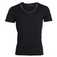 Dolce & Gabbana Black Cotton Silver Chain Short Sleeve T-shirt