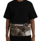 Dolce & Gabbana Black Leopard Cotton Short Sleeves T-shirt