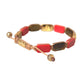 Nialaya CZ Tiger Eye Red Coral 925 Silver Men Bracelet