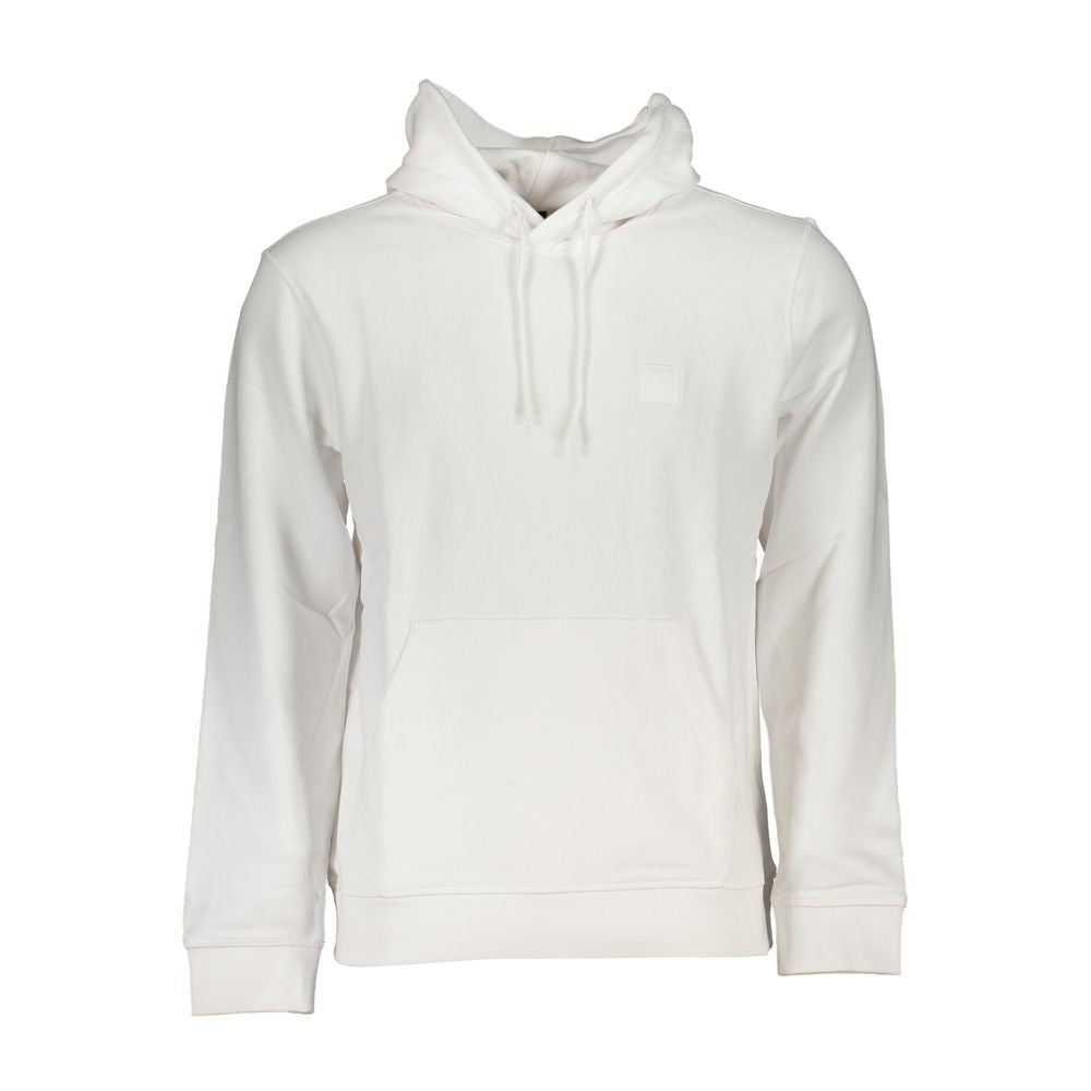 Hugo Boss White Cotton Sweater