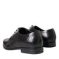 Dolce & Gabbana Black Leather Derby Men Formal Shoes Dress