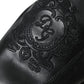 Dolce & Gabbana Black Logo Embroidered Leather Loafer Men Dress Shoes