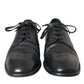 Dolce & Gabbana Black Leather Derby Formal Dress Men Shoes