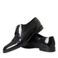 Dolce & Gabbana Black Patent Leather Derby Formal Dress Shoes