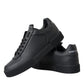 Dolce & Gabbana Black Miami Leather Low Top Sneakers Men Shoes