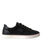 Dolce & Gabbana Black Suede Leather Men Low Top Sneakers Men Shoes