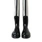 Dolce & Gabbana Black Rubber Knee High Flat Boots Shoes