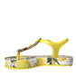 Dolce & Gabbana Yellow Lemon Beachwear Flats Sandals Shoes