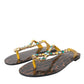 Dolce & Gabbana Multicolor Crystal Sandals Flip Flops Shoes