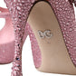 Dolce & Gabbana Pink Strass Crystal Heels Pumps Shoes