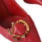 Dolce & Gabbana Red Devotion Leather Heels Pumps Shoes