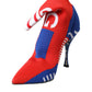 Dolce & Gabbana Red Blue Stretch Sock Style Ankle Boots Logo Shoes