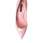 Dolce & Gabbana Light Pink Patent Leather Pump Heels Shoes