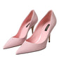 Dolce & Gabbana Light Pink Patent Leather Pumps Heels Shoes