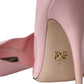 Dolce & Gabbana Light Pink Patent Leather Pumps Heels Shoes