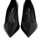 Dolce & Gabbana Black Patent Leather Heels Pumps Shoes