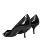 Dolce & Gabbana Black Patent Leather Heels Pumps Shoes