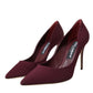 Dolce & Gabbana Bordeaux Stilettos Heels Pumps Shoes