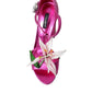 Dolce & Gabbana Fuchsia Flower Crystals Heels Sandals Shoes