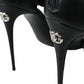 Dolce & Gabbana Black Leather Keira Heels Sandals Shoes