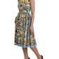 Dolce & Gabbana Multicolor Majolica A-line Sleeveless Dress