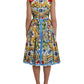 Dolce & Gabbana Multicolor Majolica A-line Sleeveless Dress