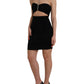 Dolce & Gabbana Black Cut Out Sleeveless Bodycon Mini Dress