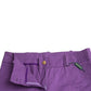 BENCIVENGA Purple Cotton MidWaist Straight Cropped Pants