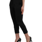 Ermanno Scervino Black High Waist Capri Cropped Pants