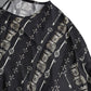 Dolce & Gabbana Black Key Castle Print Silk Blouse T-shirt