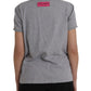 Dolce & Gabbana Gray Cotton L'Amore E'Bellezza Top T-shirt