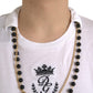 Dolce & Gabbana White Cotton Necklace Short Sleeves T-shirt