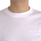 Balenciaga White Cotton Crew Neck Short Sleeves Tee T-shirt