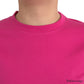 Balenciaga Pink Cotton Crew Neck Short Sleeves Tee Top T-shirt