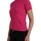 Balenciaga Pink Cotton Crew Neck Short Sleeves Tee T-shirt