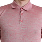 Dolce & Gabbana Pink Polyester Collared Men Pullover Sweater