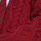 Dolce & Gabbana Red Wool Knit Button Down Cardigan Sweater