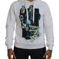 Dolce & Gabbana White Caesar Cotton Hooded Sweatshirt Sweater