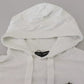 Dolce & Gabbana White Cotton Hooded Sweatshirt Logo Sweater