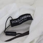 Dolce & Gabbana White Cotton Hooded Sweatshirt Logo Sweater