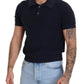 Dolce & Gabbana Dark Blue Collared Polo Casual Silk T-shirt