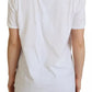 Dolce & Gabbana White Printed Short Sleeves T-Shirt Top