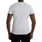 Dolce & Gabbana White Logo Cotton Crew Neck Short Sleeves T-shirt