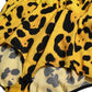 Dolce & Gabbana Yellow Leopard Print Long Sleeves Top Blouse