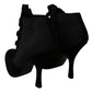 Dolce & Gabbana Black Suede Stretch Ankle Boots Booties Shoes