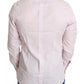 Dolce & Gabbana Light Pink Cotton Men Formal GOLD Dress Shirt