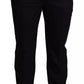 Dolce & Gabbana Black Cotton Stretch Dress Formal Pants