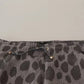 Dolce & Gabbana Gray Leopard Print Sweatpants Jogger Pants