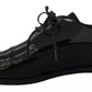 Dolce & Gabbana Black Patent Leather Derby Dress Shoes